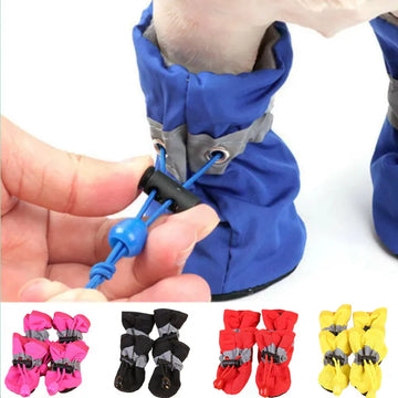 Waterproof Pet Dog Shoes - Anti-Slip Rain Boots